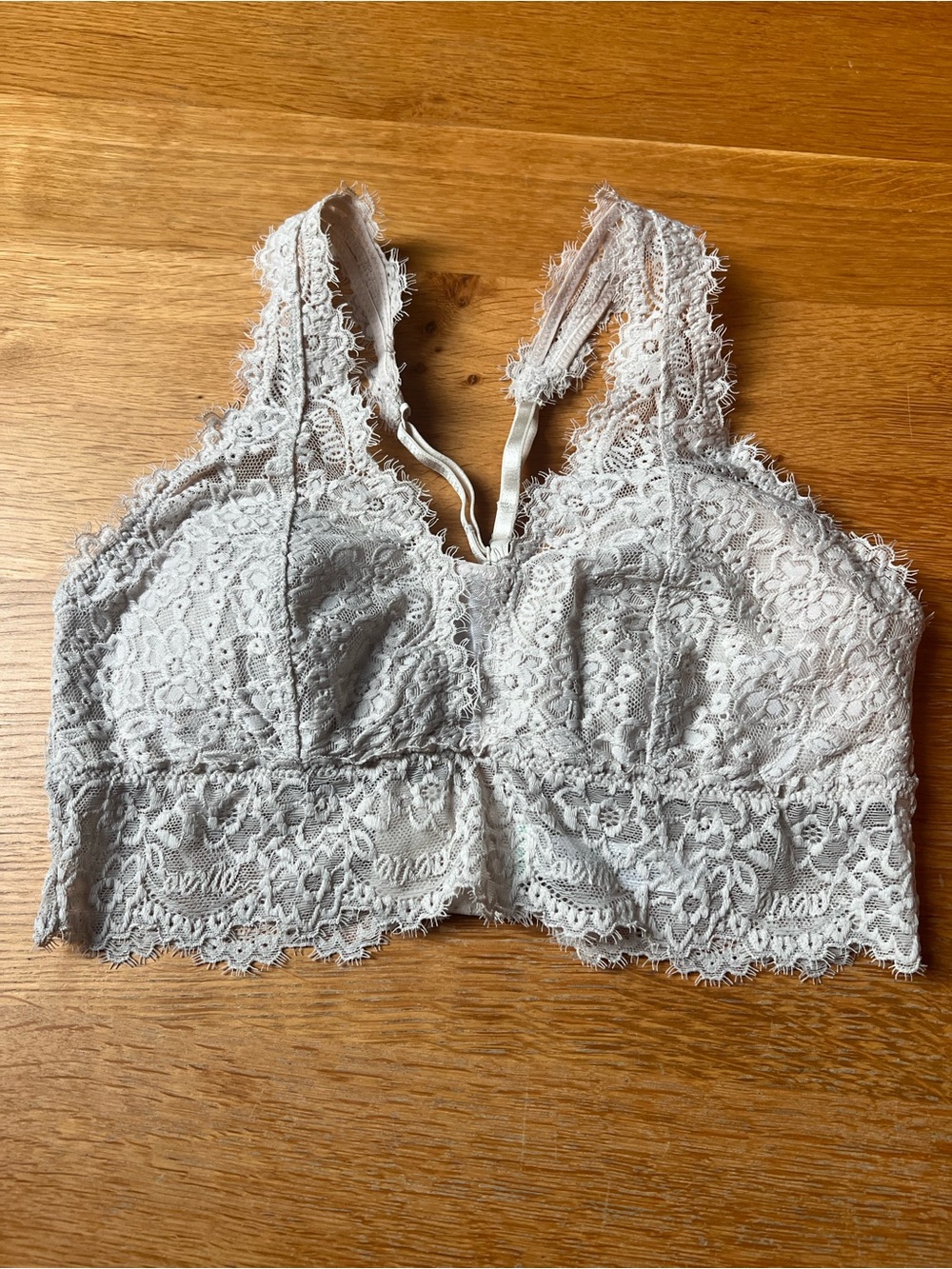 aerie Lace Bralette in cream